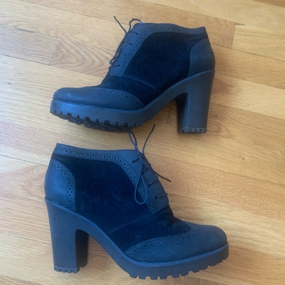 Sperry Top-Sider Emory Bootie - Blk Suede/Lthr 11M - Picture 5 of 10